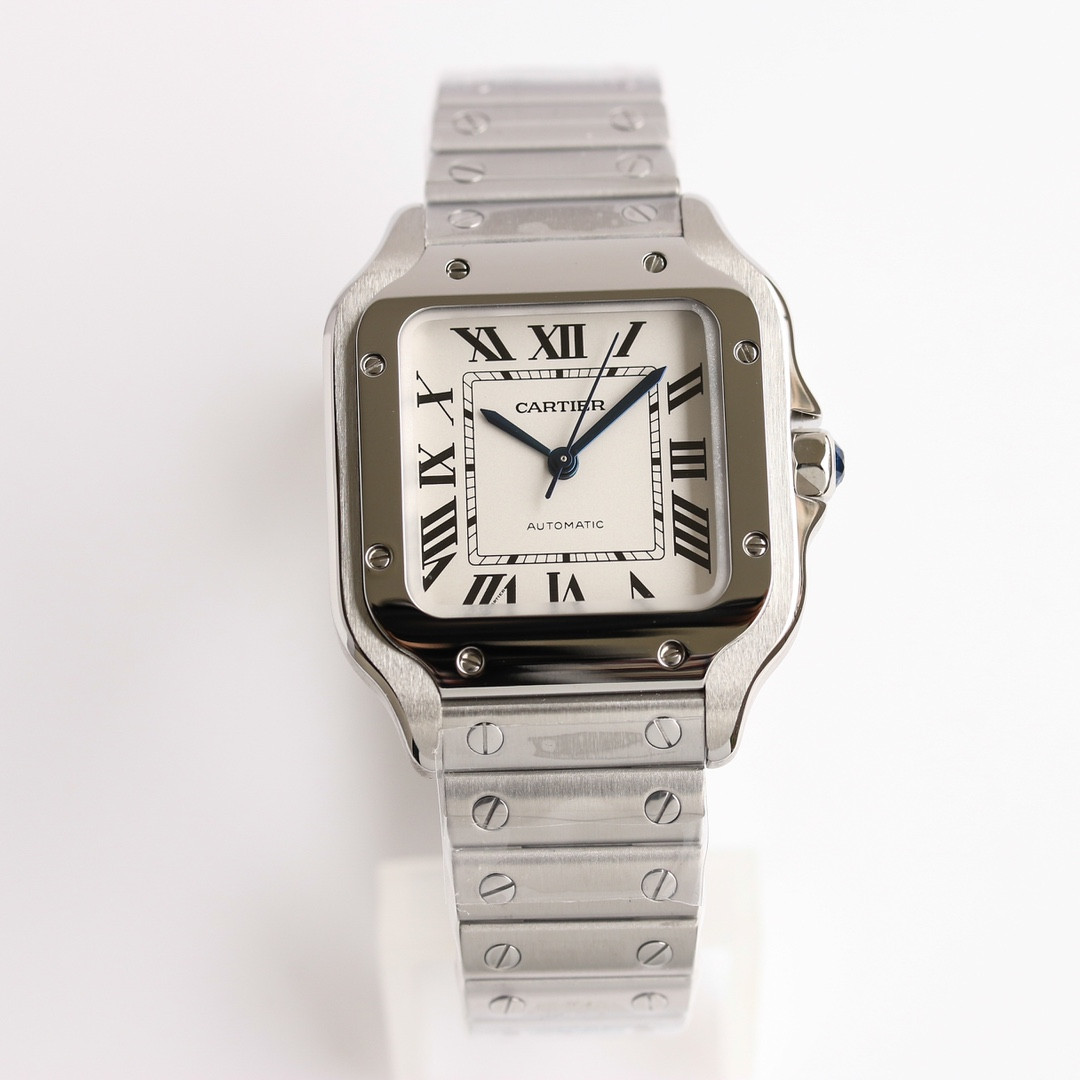 Cartier Santos de Cartier V4 Silver — 904L Steel Superclone