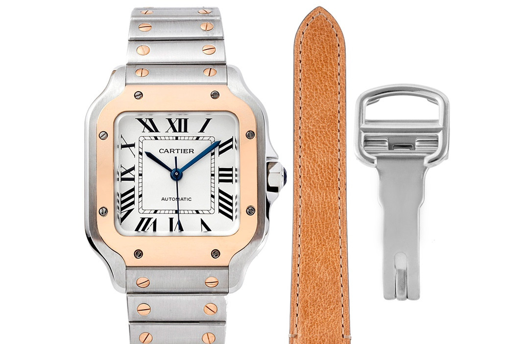 Cartier Santos de Cartier V5 Blue — Sapphire Crystal Replica