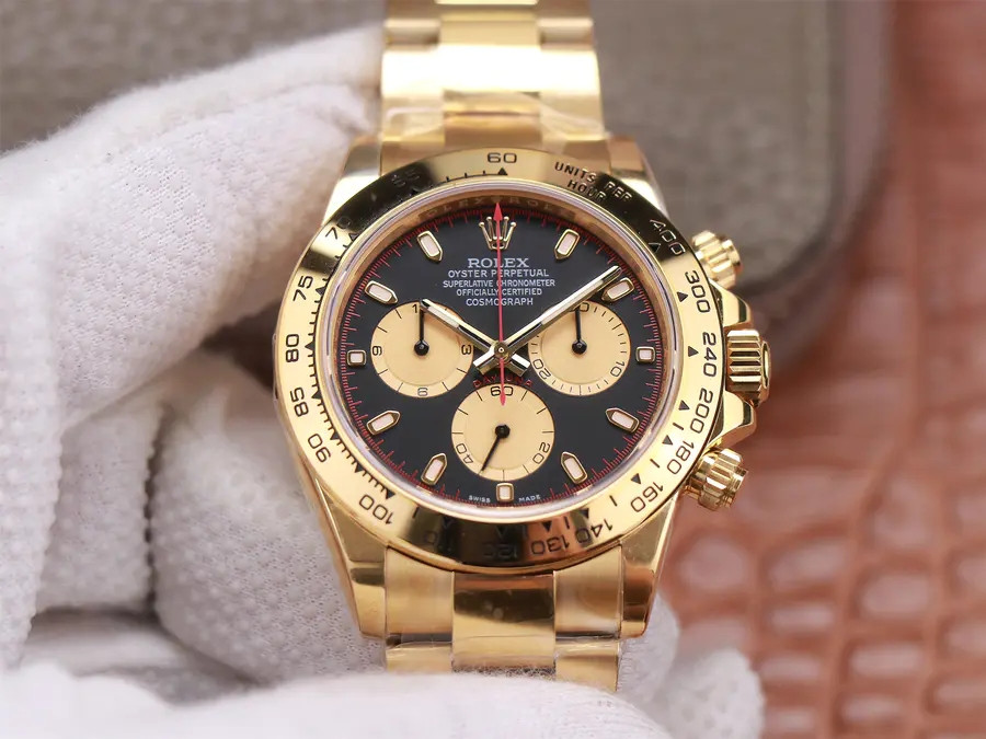 ROLEX DAYTONA 116508 YELLOW GOLD ORIGINAL CAL.4130 MOVEMENT 904L S - HQ Edition