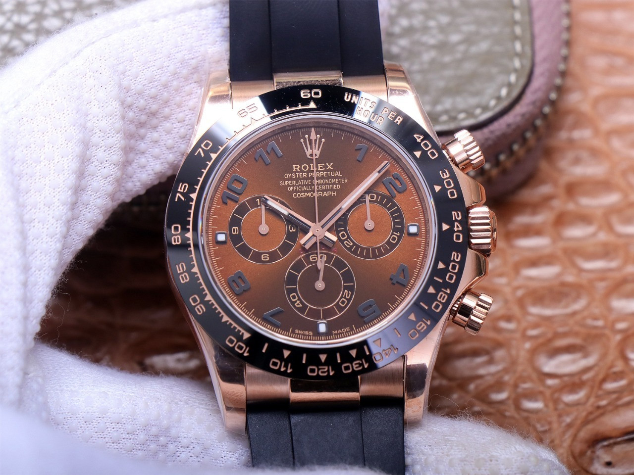 ROLEX DAYTONA 116515LN EVEROSE CERACHROM ORIGINAL CAL.4130 with | HQ Superclone