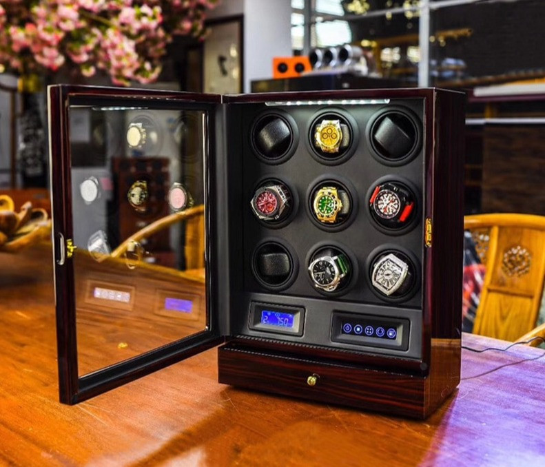 Luxury Automatic Watch Winder With Mabuchi Motor LCD Touch Sc | HQ Premium Build