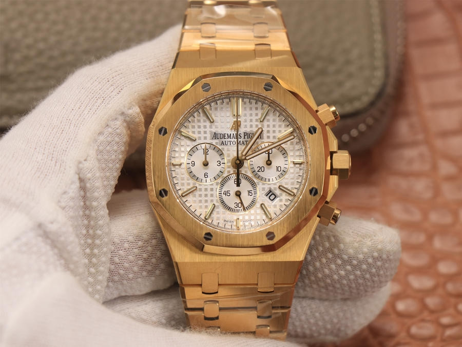 Audemars Piguet Royal Oak Chronograph Rose Gold on 904L Steel - | HQ Superclone