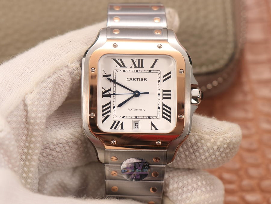 Cartier Santos De Cartier 40MM Two Tone - 1:1 Superclone V2 | HQ Superclone