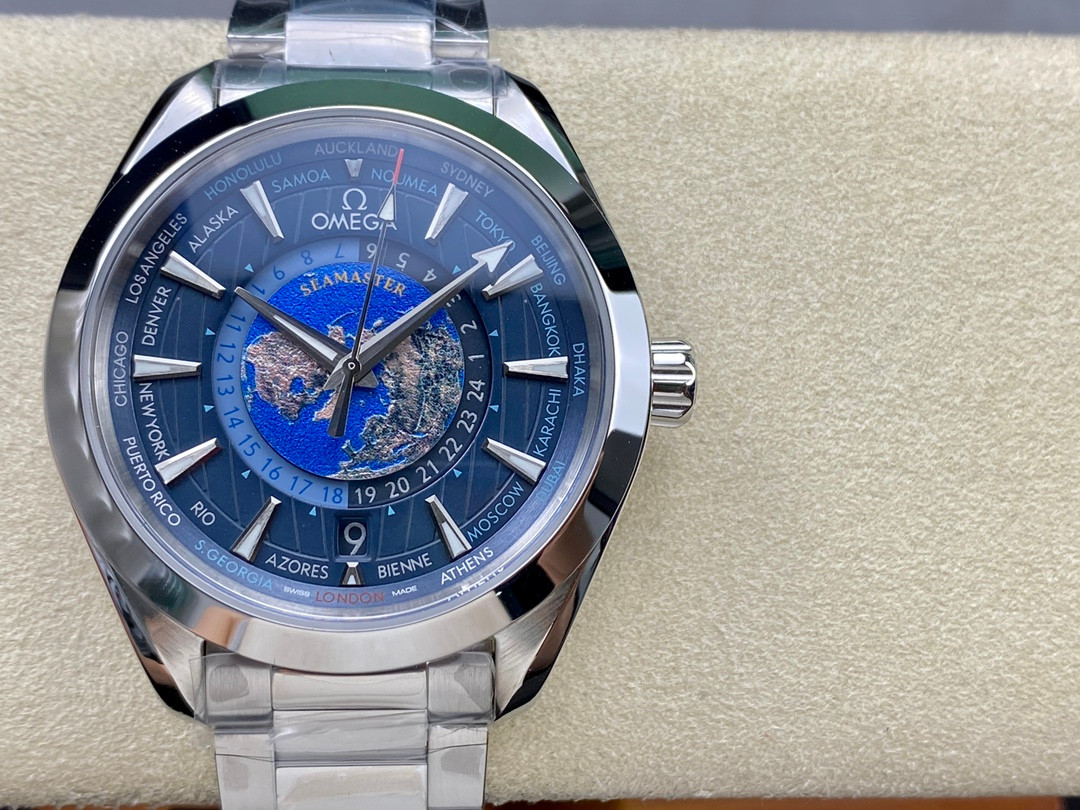 Omega Seamaster Universal Time 220.92.43.22.99.001 Blue | HQ Superclone
