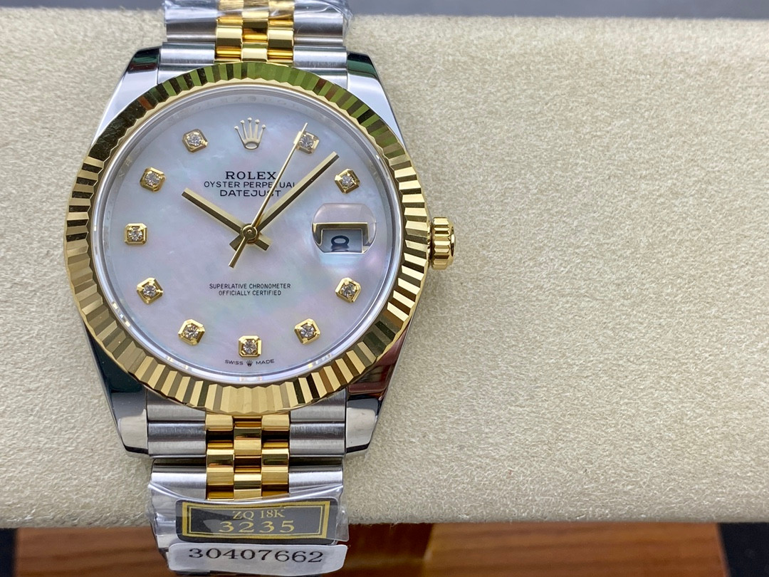 Rolex Datejust 126333 V2 41mm White Roman — 904L Best SC