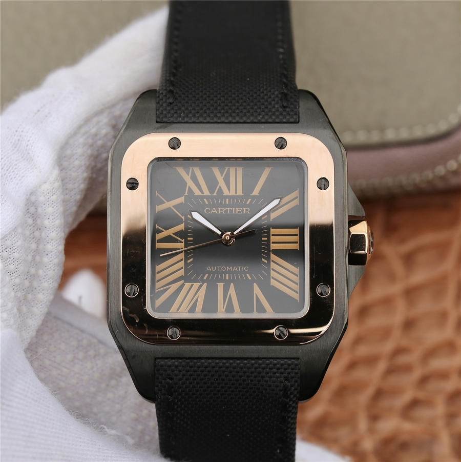 Cartier Santos 100 Pink Gold - 1:1 Superclone - HQ Edition
