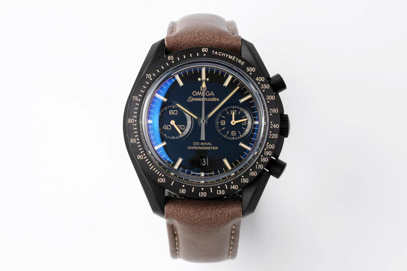 Omega Super Series Moon Dark Face V3 - HQ Certified Clone