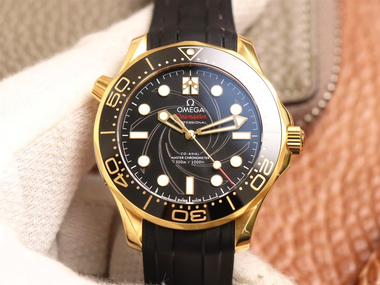 Omega Seamaster 300M Co-Axial Master 18K Gold - 1:1 Superclo | HQ Master Replica