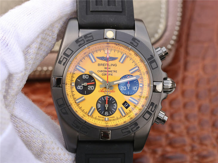 Breitling Chronomat 44 Blacksteel DLC Coating 1:1 Superclone with - HQ Edition