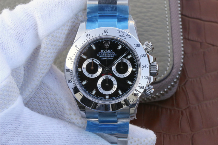Rolex Cosmograph Daytona 116520 Black Dial Original Cal.4130 Moveme - HQ Edition