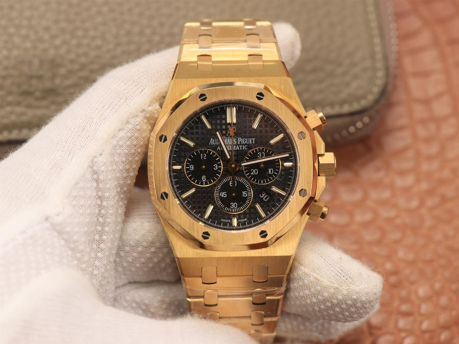 Audemars Piguet Royal Oak Chronograph 18K Gold plated - 1:1 V2 - HQ Edition