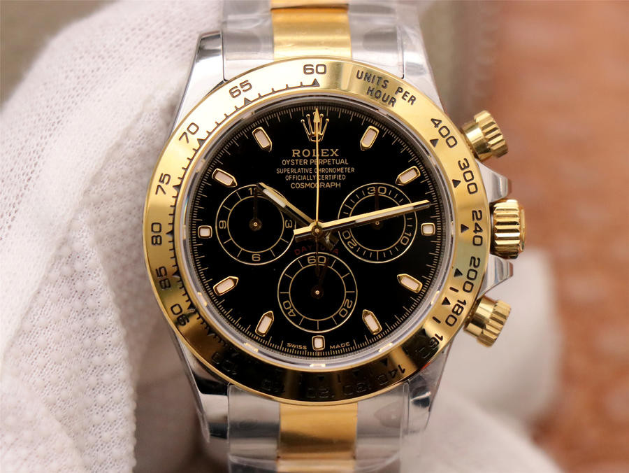 Rolex Daytona TWO-TONE 1:1 Super Clone 4130 - HQ Edition