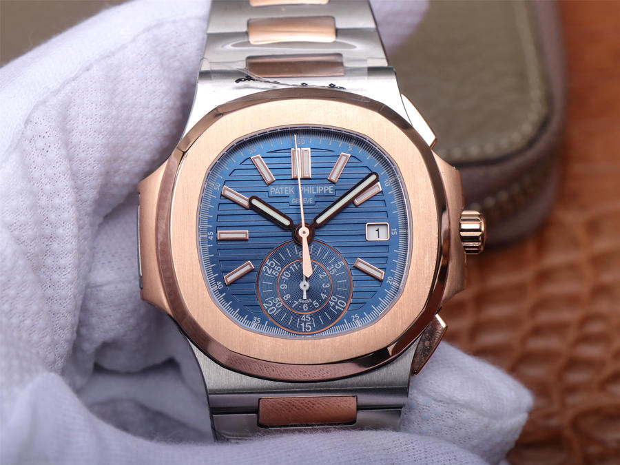 Patek Philippe Nautilus 5980 Chronograph Two Tone -1:1 Supe | HQ Master Replica