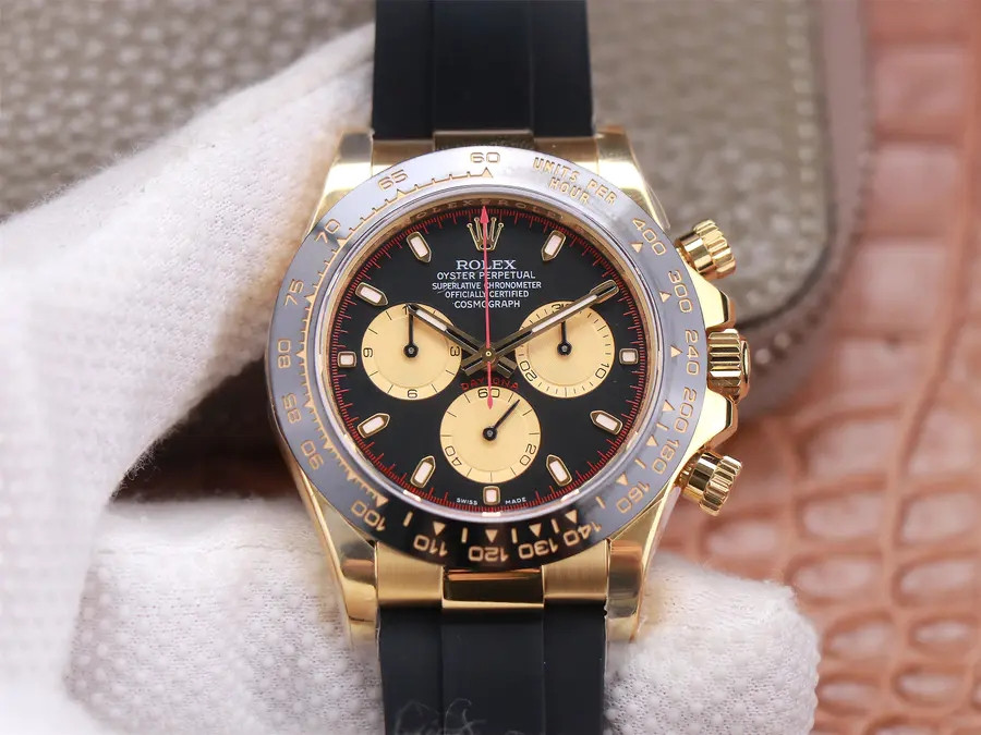 ROLEX DAYTONA 116508 18K YELLOW GOLD ORIGINAL CAL.4130 MOVEMENT | HQ Superclone
