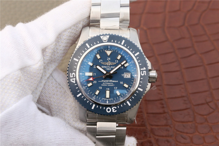 Breitling SuperOcean 44 Special Steel - 1:1 Superclone with - HQ Certified Clone