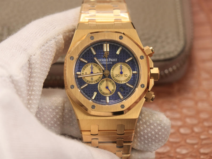 Audemars Piguet Royal Oak Chronograph 18K Gold plated - 1:1 V3 - HQ Edition