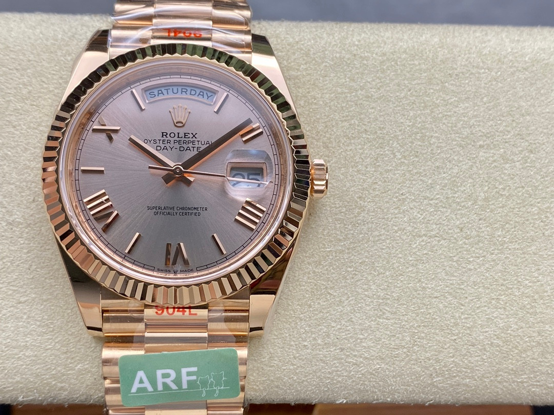 Rolex Day-Date 228235 Sundust Roman Everose — Best Superclone